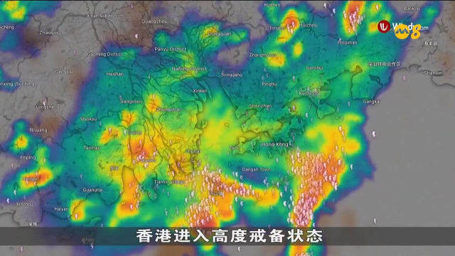 台风韦帕已增强为强热带风暴 登陆中国广东深圳到海南文昌沿海一带