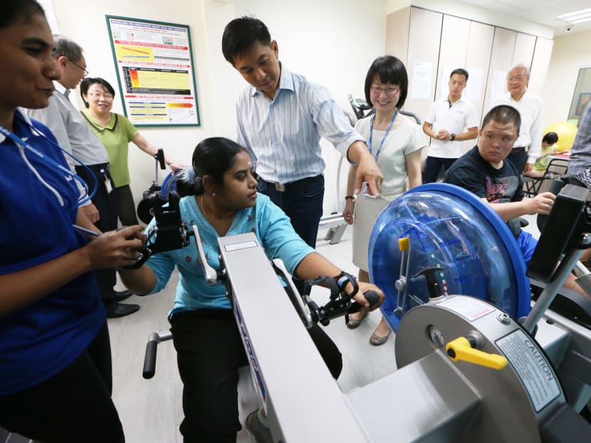 Minister Tan Chuan-Jin attending the opening of MINDS’ two new facilities: Caregivers Support Service Centre and Eunos Training & Development Centre — which is its fifth day activity centre. Photo: Ooi Boon Keong