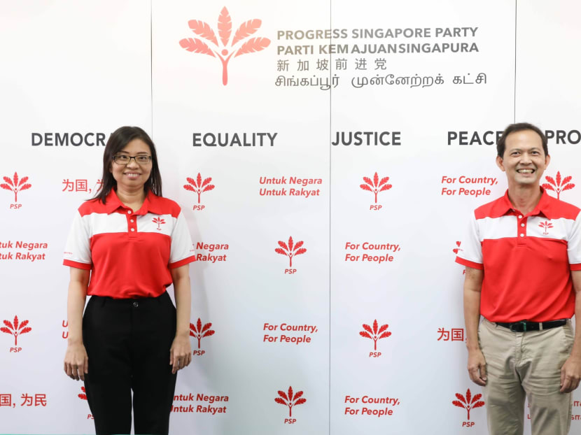 Ms Hazel Poa (left) and Mr Leong Mun Wai (right) have been reappointed to Progress Singapore Party's leadership. Ms Hazel Poa (left) and Mr Leong Mun Wai (right) have been reappointed to Progress Singapore Party's leadership.