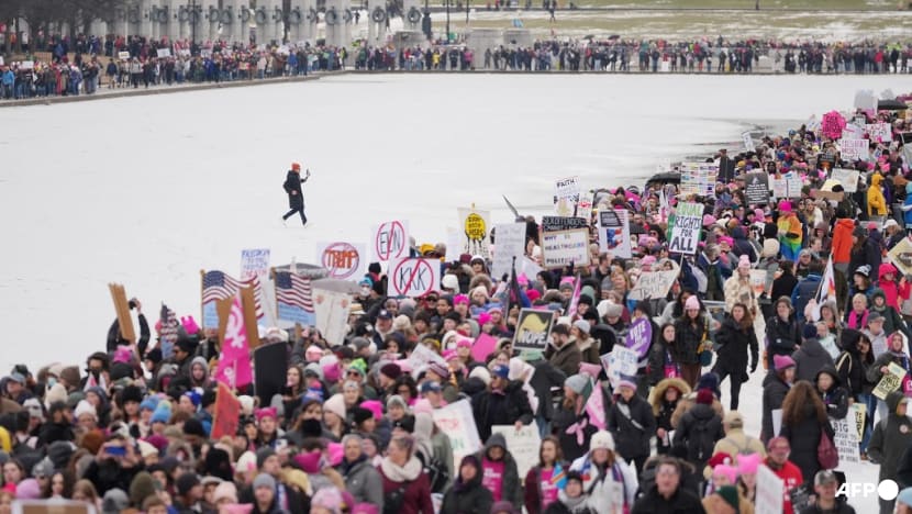 Thousands gather in Washington to protest Trump inauguration Thousands gather in Washington to protest Trump inauguration