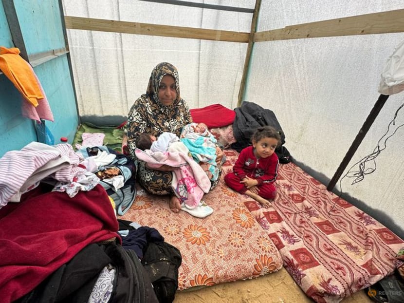 Unwashed and underfed, babies born into Gaza war face hardship in tents
