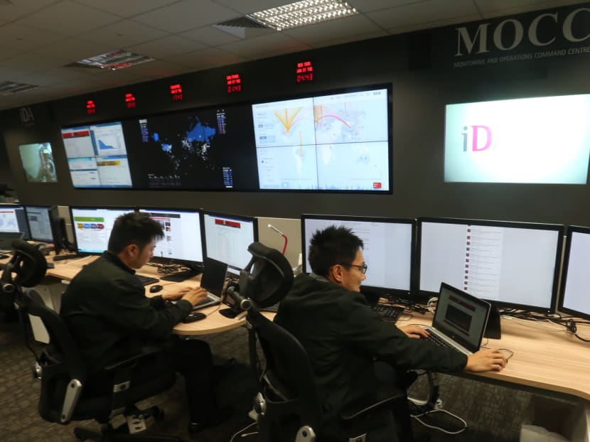 The Monitoring and Operations Command Centre (MOCC) at the Infocomm Development Authority (IDA). TODAY file photo