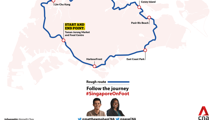110km, five days, two reporters: CNA sets out to explore Singapore on foot