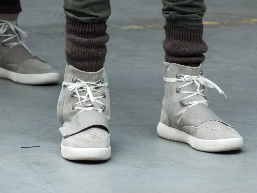 kanye west grey shoes