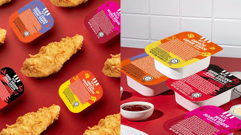 KFC SG lancar 4 sos baharu, termasuk perisa mala & kari putih