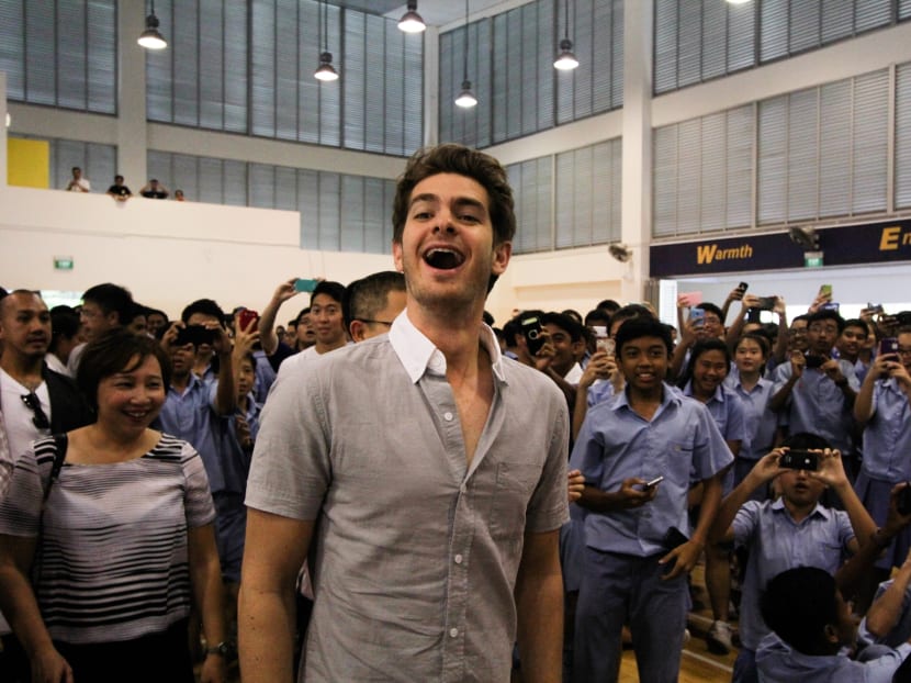 Spider-Man swings down to Commonwealth Secondary School