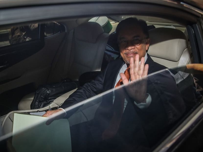 PKR president Anwar Ibrahim leaves the Eastin Hotel in Petaling Jaya Feb 29, 2020.