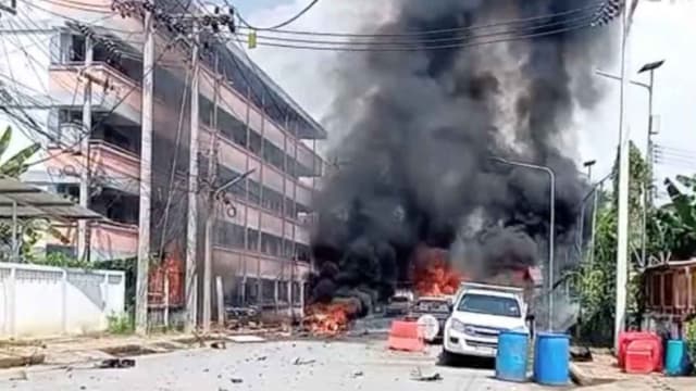 泰警察公寓前汽车炸弹袭击 至少1死18伤