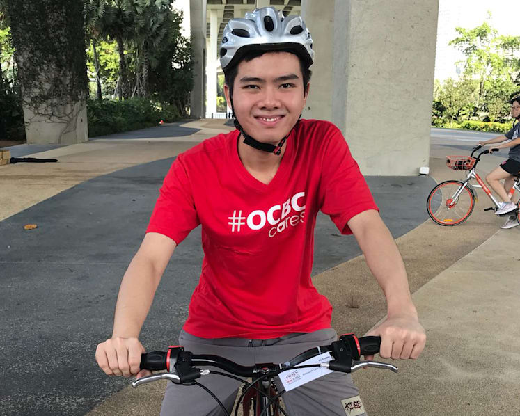 44 special-needs youths get a chance to ride a bike at OCBC Cycle
