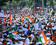 Indians protest election chief as police probe harassment claims