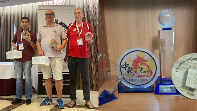 为国争光！狮城男欧洲麻将大赛击败167名选手夺银