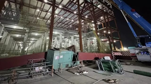 台积电高雄新建厂房钢梁坠落 四名工人坠亡