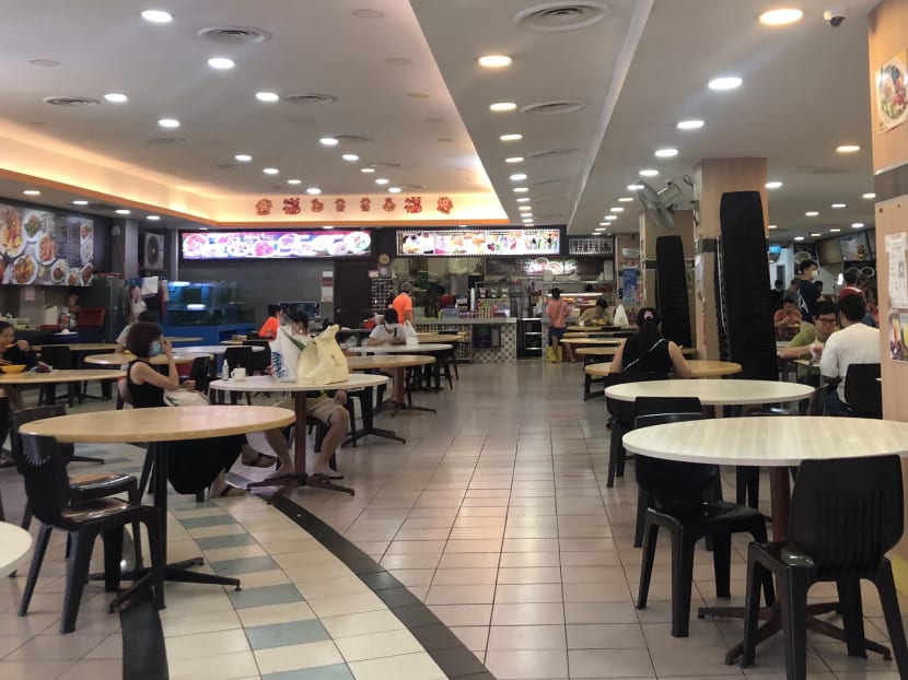 A scene at Orient Success Coffee House at Elias Mall in Pasir Ris on June 21, 2021.