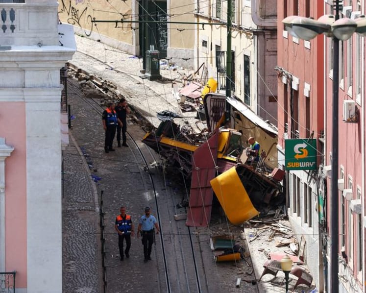 Portugal investigates crash on historic Lisbon funicular