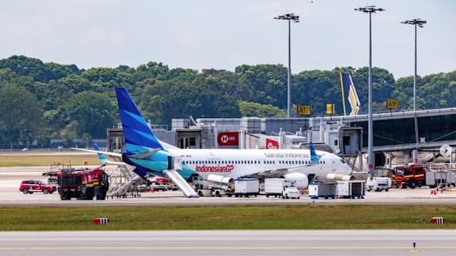 印尼加鲁达航空客机起飞前失火 机上乘客紧急疏散