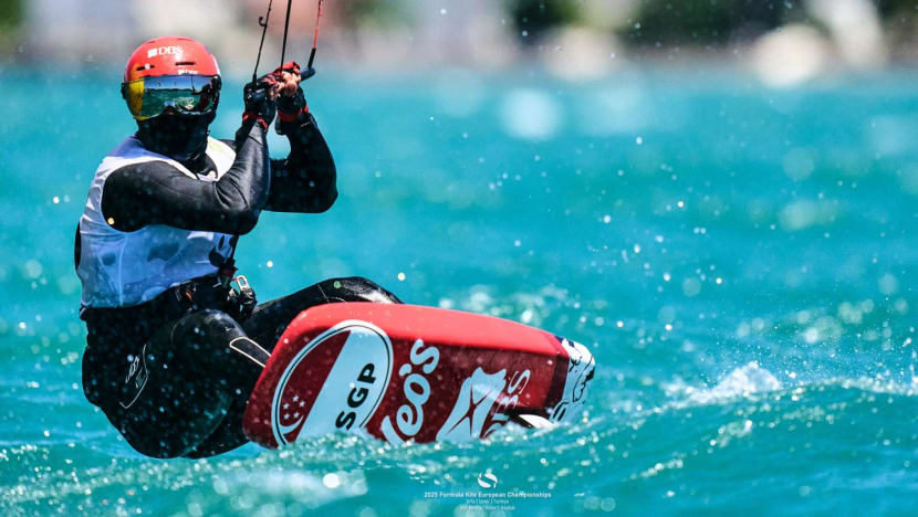 Singapore star kitefoiler Maximilian Maeder retains European Championships open title Singapore star kitefoiler Maximilian Maeder retains European Championships open title