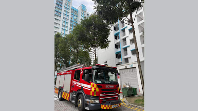 三巴旺组屋发生火患 四人吸入浓烟送院