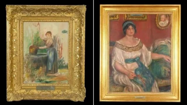 法国博物馆雷诺阿画作失窃一月 被盗两幅寻回