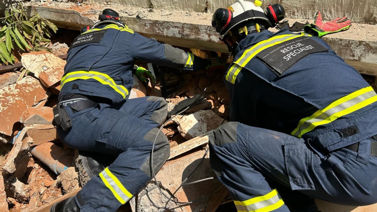‘As long as there’s a minute chance of survival’: SCDF team in Myanmar presses on with quake rescue