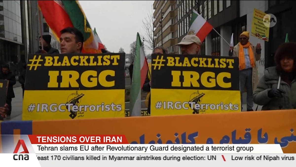 EU designates Iran's Revolutionary Guards as a terrorist organisation