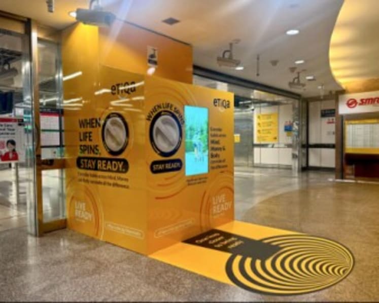 Etiqa Insurance Singapore Brings Everyday Readiness to Public Spaces through "When Life Spins, Stay Ready" Campaign 