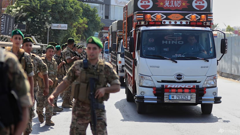 Palestinian factions in Lebanon hand over truckloads of weapons from largest refugee camp Palestinian factions in Lebanon hand over truckloads of weapons from largest refugee camp