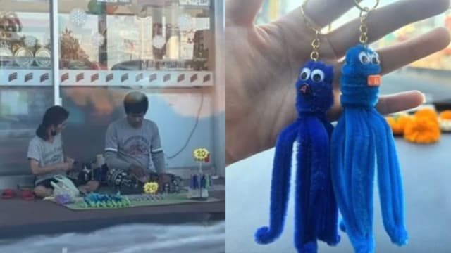 泰国兄弟路边售卖手工钥匙扣 网民纷纷伸出援手