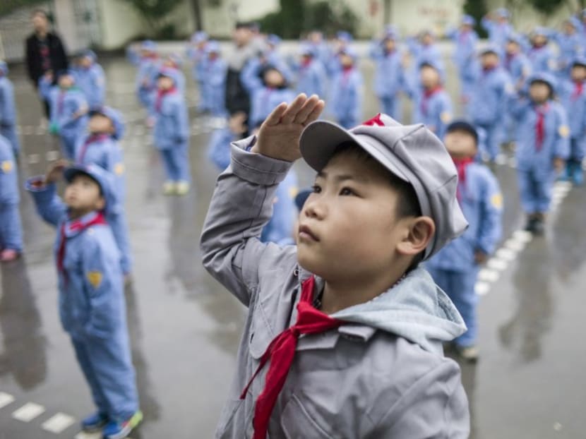 Chinese children learn patriotic spirit at 'Red Army school'