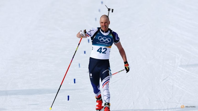 Biathlon-No regrets for France's Jacquelin despite podium near miss