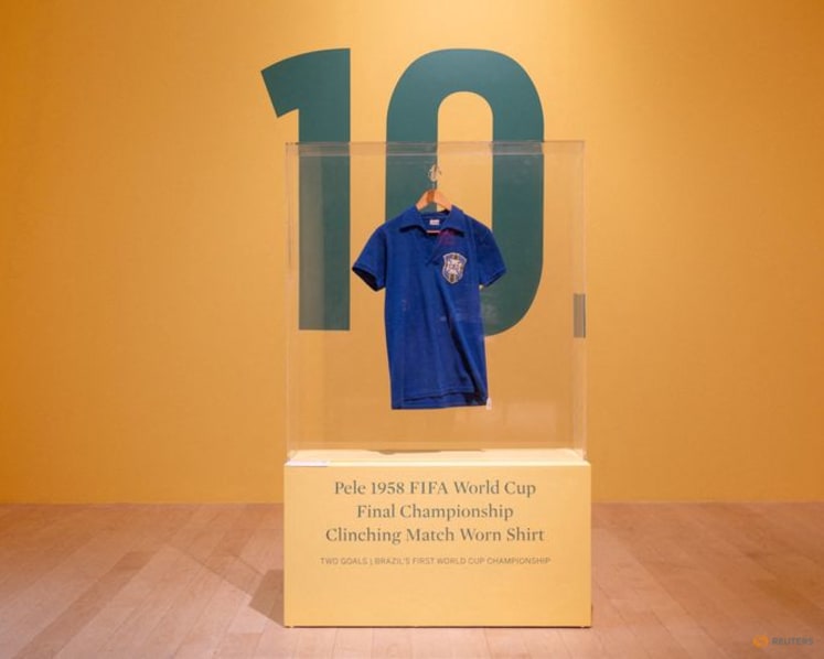Pele's 1958 World Cup final shirt sells for $4.9 million