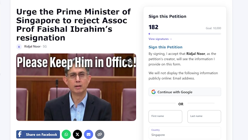 Petisyen dilancar usul Dr Faishal kembali berkhidmat