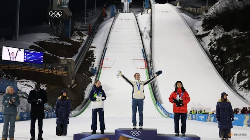 Ski Jumping-Norway's Stroem soars to gold ahead of Prevc in thriller