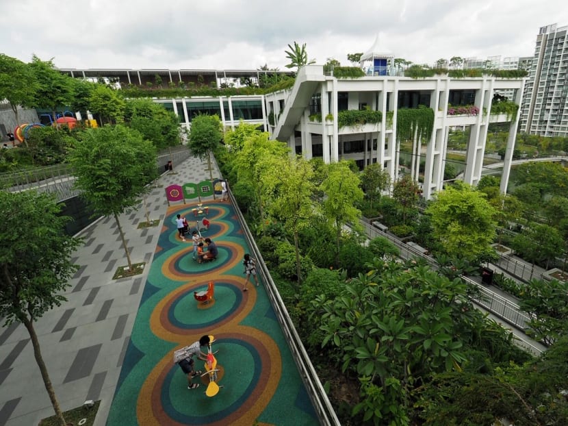Oasis Terraces, HDB’s first new generation neighbourhood centre in Punggol Drive, Feb 17, 2019.
