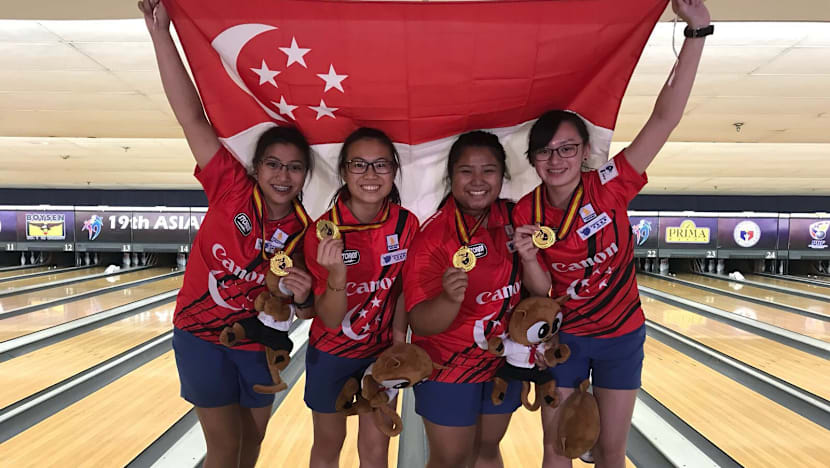 S’pore bowlers claim girls’ team gold at Asian Youth Tenpin Bowling C’ships