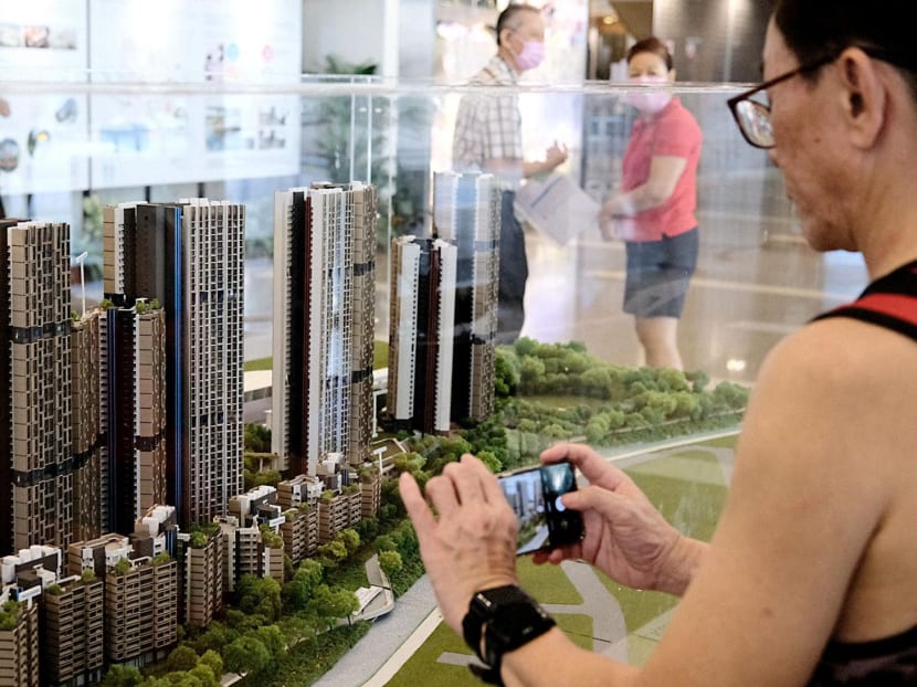 Visitors at the HDB Hub in Toa Payoh in 2022. Visitors at the HDB Hub in Toa Payoh in 2022.