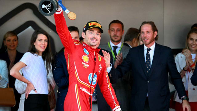F1摩纳哥大奖赛：法拉利摩纳哥籍车手勒克莱尔夺冠