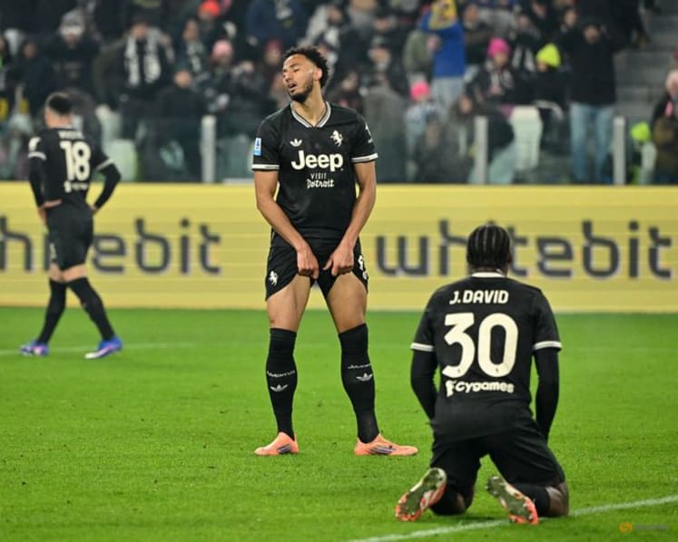 Juventus's title hopes suffer blow in 1-1 draw with struggling Lecce