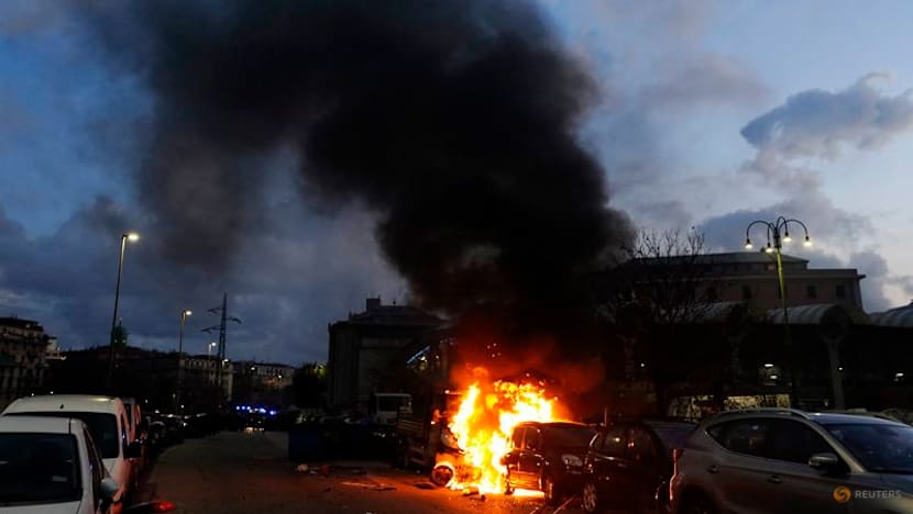Genoa and Inter fans clash ahead of match