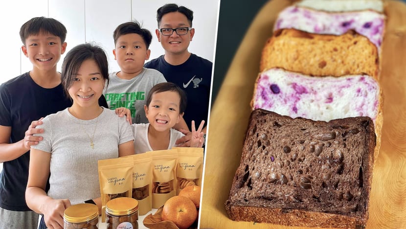 Colourful Sweet Potato, Chocolate Sourdough Bread Sold By Couple & 3 Kids From HDB Flat Colourful Sweet Potato, Chocolate Sourdough Bread Sold By Couple & 3 Kids From HDB Flat