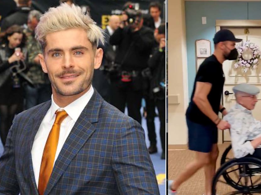 Zac Efron Jokingly Breaks Grandfather Out Of Nursing Home To Watch Euro 2020 At Home In Adorable Video
