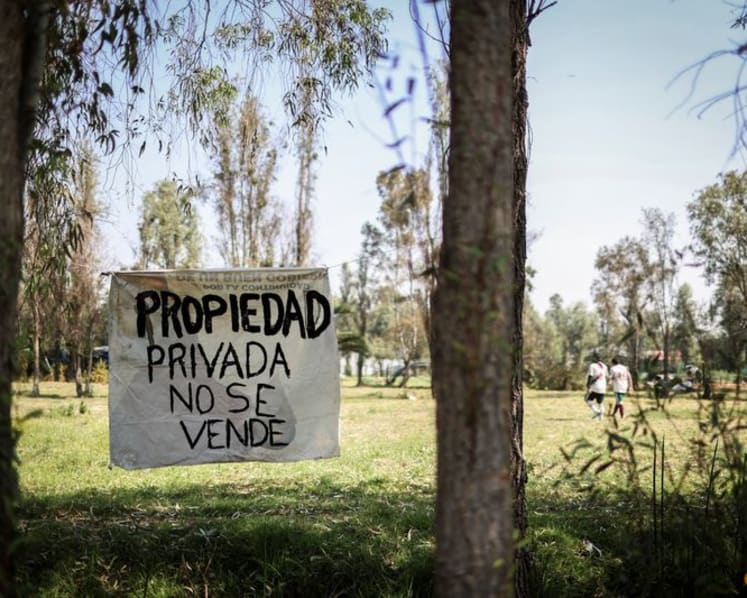 In Mexico, soccer is played wherever space permits