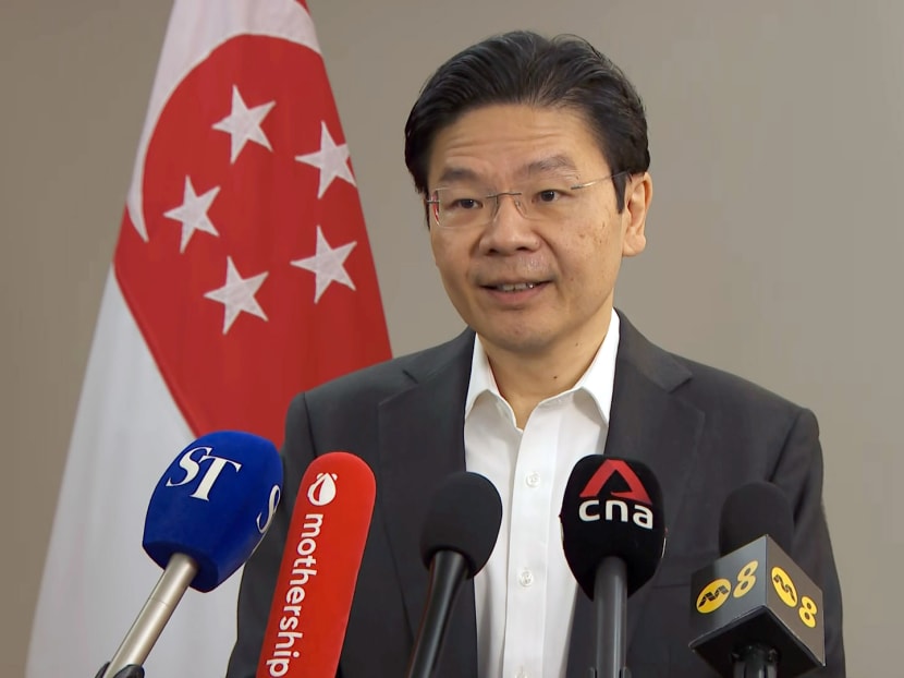 Deputy Prime Minister Lawrence Wong at a press conference on April 16, 2024. Deputy Prime Minister Lawrence Wong at a press conference on April 16, 2024.