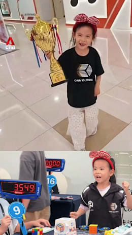 6-year-old Chinese girl sets new world record in solving Rubik's Cube