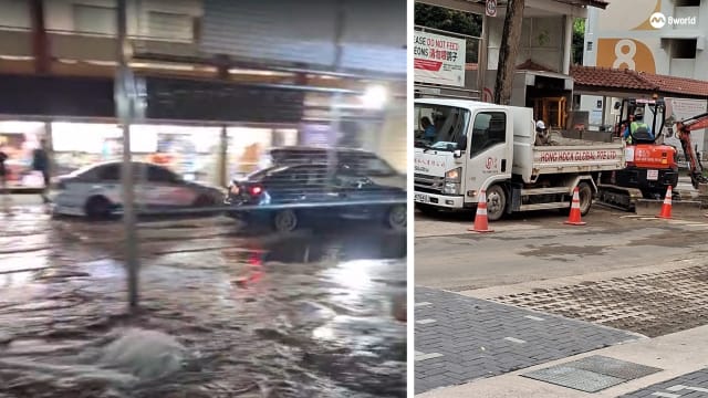 惹兰勿刹水管爆裂 水供已恢复维修正进行中 