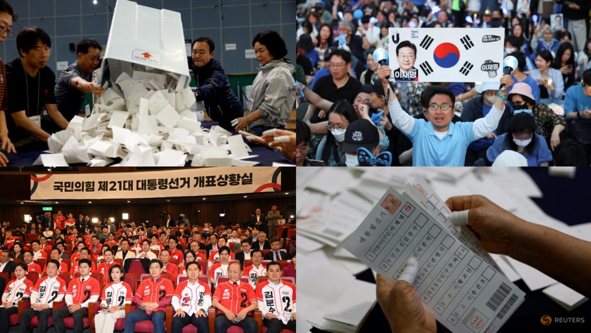 Live: Exit polls predict South Korea presidential election victory for Lee Jae-myung