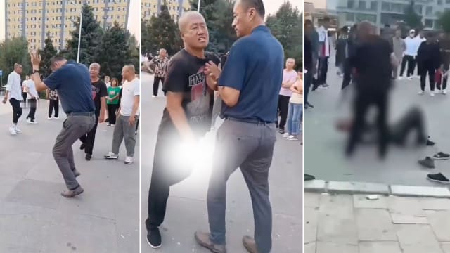中国网红“夹包哥” 跳广场舞被刺死