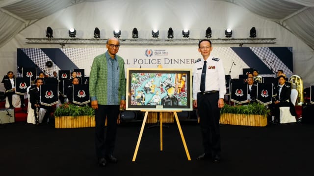 尚达曼总统出席新加坡警察部队年度晚宴