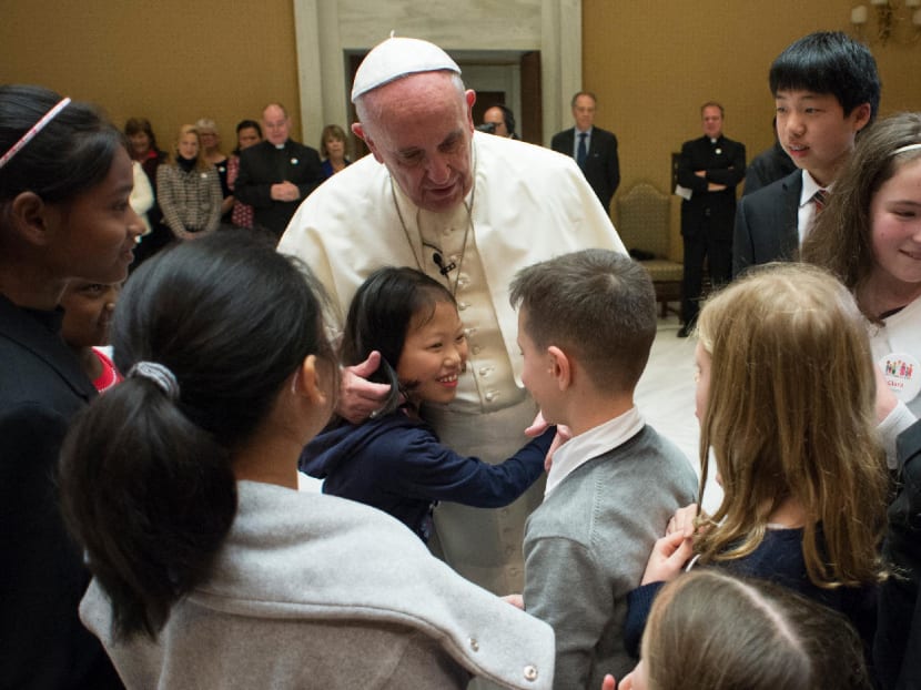 8-year-old S’porean girl skips school to meet Pope Francis