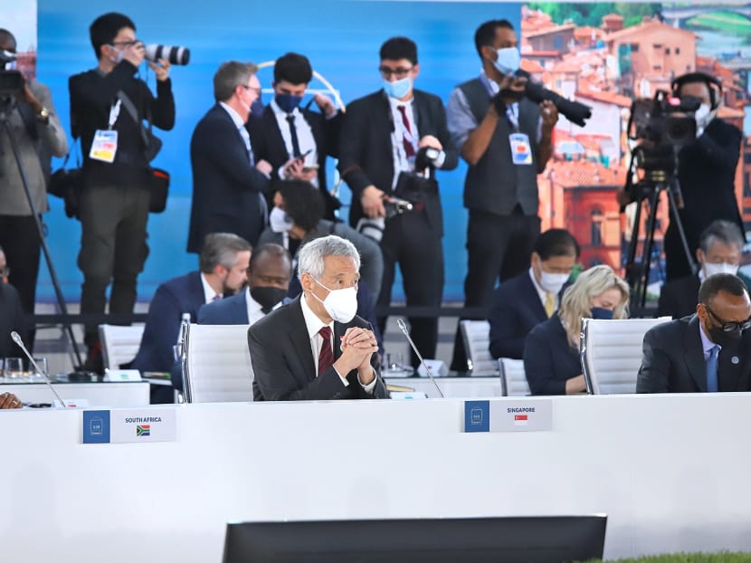 G20 summit: PM Lee calls for faster manufacture and deployment of vaccines, standardised travel protocols