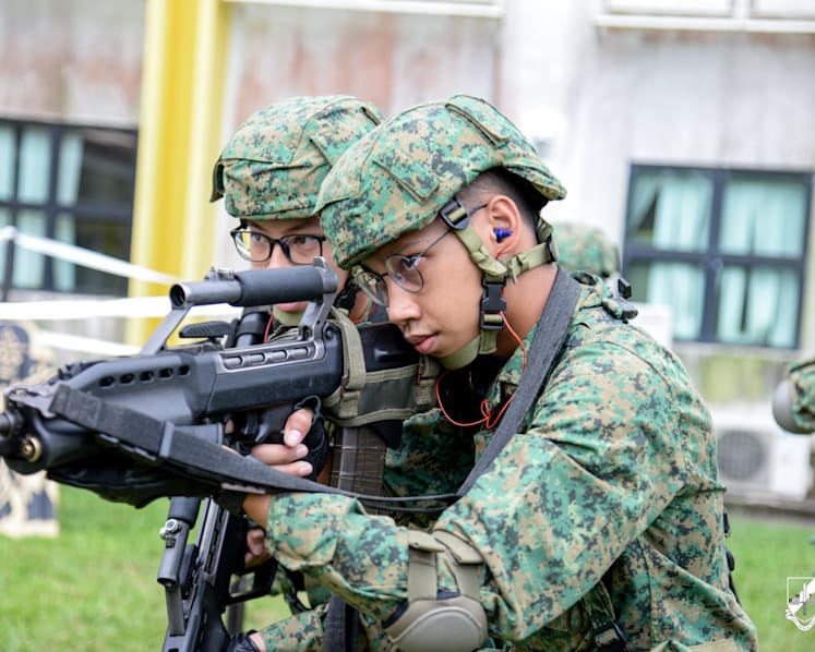 SAF NSFs get new ergonomic 'high-cut' helmets that improve combat effectiveness
